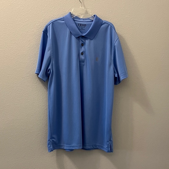 Two Polo Shirts Lavender Roundtree & Yorke and Blue Izod Golf Blue Size Large - Picture 8 of 14